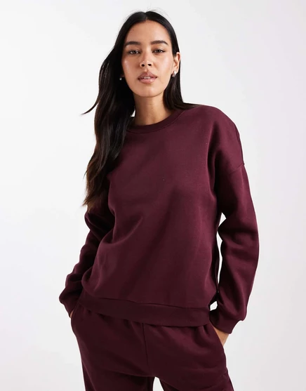 Толстовка Vero Moda oversize бордового цвета - часть комплекта winestasting