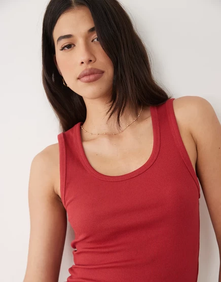 Женская майка ASOS Design рельефная, бордовая