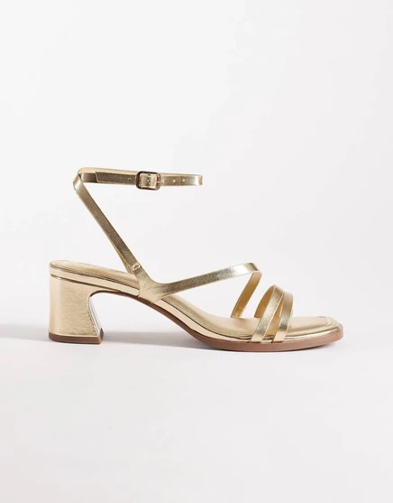 Женские сандалии ASOS Honeybee широкие, золотистые