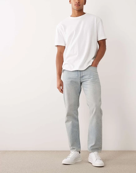Мужские джинсы Jack & Jones Chris прямого кроя, светло-голубые