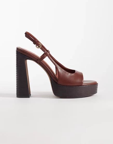 Женские сандалии ASOS Design Nandi на платформе, бежевые