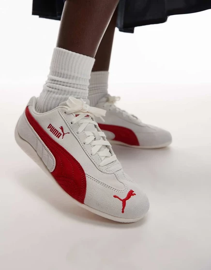 Кроссовки PUMA Speedcat OG белого и красного цветов white