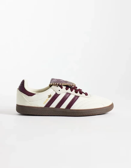 Женские кеды adidas Originals Samba LT, айвори/бордовые
