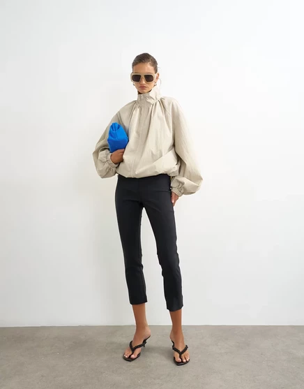 Брюки-капри Topshop длиной 3/4 черного цвета black