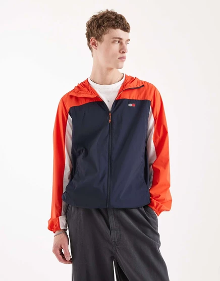 Мужская ветровка Tommy Jeans Outdoors, темно-синяя/красная