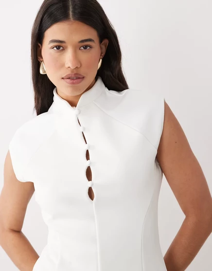 Женский скульптурный топ ASOS Design, айвори