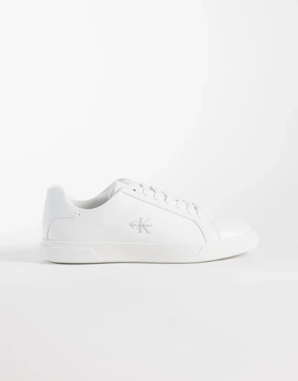 Женские кожаные кеды Calvin Klein, белые