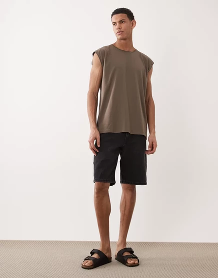 Мужские джинсовые шорты River Island, черные