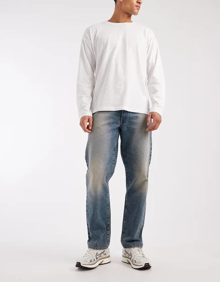 Мужские джинсы ASOS Design прямого кроя, средняя стирка