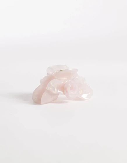 Заколка для волос Gina Tricot rose в светло-розовом цвете