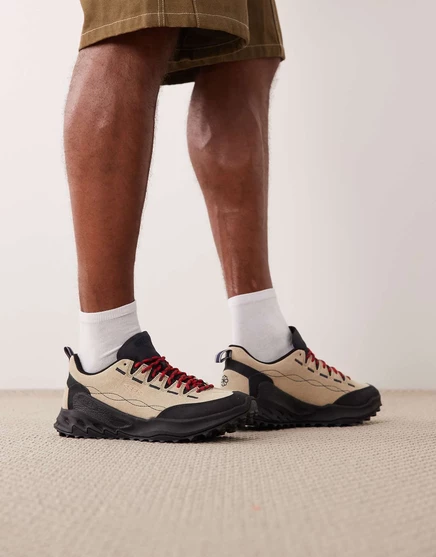 Keen Jasper Zionic brushed suede sneakers in beige beige