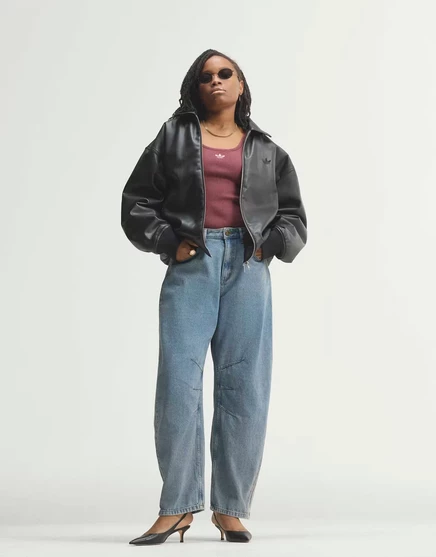 Женские джинсы adidas Originals Barrel, синие