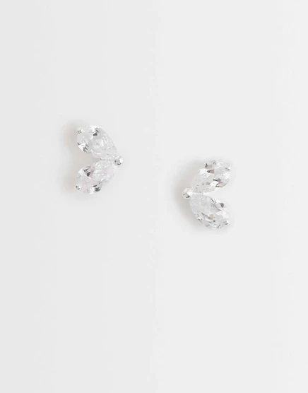Женские серьги‑гвоздики Kingsley Ryan Gemset Petals из стерлингового серебра
