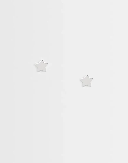 Женские серьги-гвоздики Kingsley Ryan Flat Star, серебро 925
