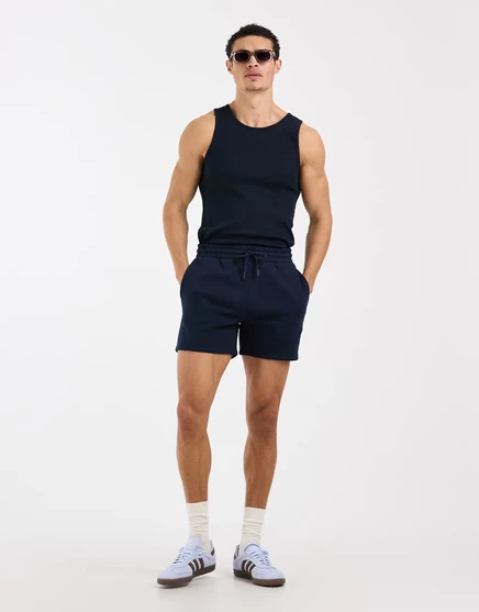 Мужские трикотажные шорты ASOS Design Essentials, тёмно-сапфировые