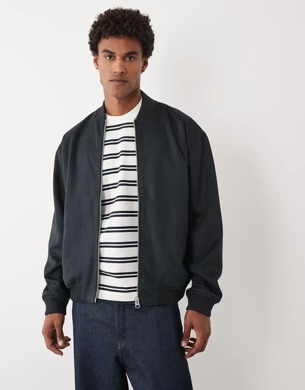 Мужская куртка ASOS Design из экозамши, чёрная