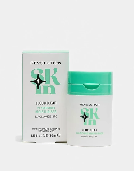 Revolution Skin Cloud Clear Ниацинамид и IPC Очищающий увлажняющий крем, 50 мл moisturizer