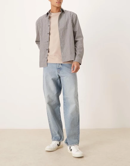 Джинсы свободного кроя Selected Homme Kobe темно-синего цвета blue denim