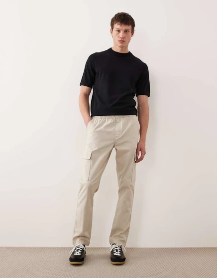 Облегающие брюки-карго ASOS DESIGN бежевого цвета beige