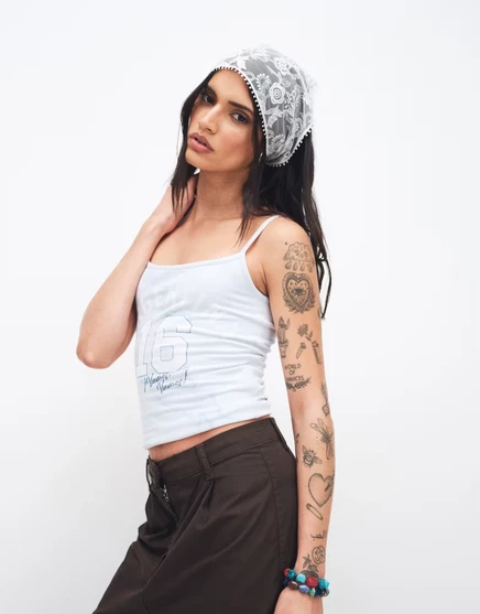 Женский топ Hollister Soccer Style Argentina, светло-голубой