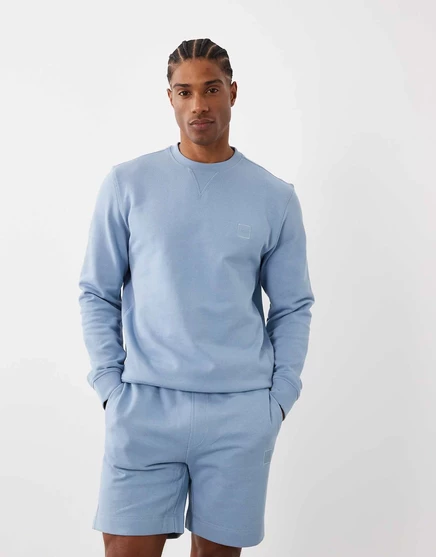 Свитшот HUGO BOSS regular fit светло-голубого цвета - часть комплекта светло-пастельного синего цвета