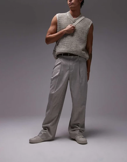 Широкие брюки Topman из камня stone