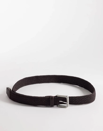 Тканый пояс Jack &Jones коричневого цвета