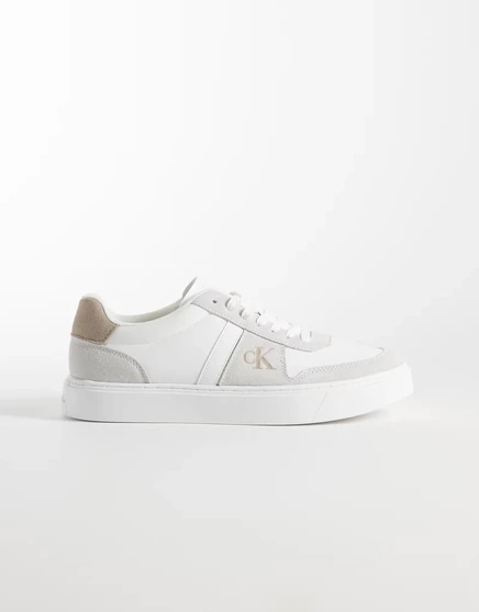 Мужские кеды Calvin Klein Cupsole с тиснением, белые