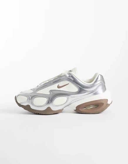 Кроссовки Nike Air Max Muse с серебристой отделкой бежевого цвета