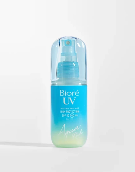 Женский солнцезащитный спрей для лица Biore Aqua Rich UV SPF50, 60 мл
