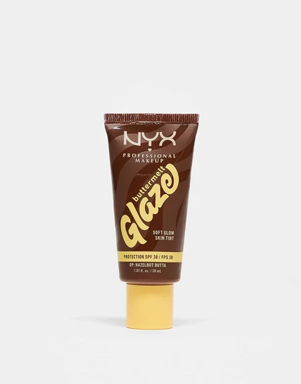 Тающая глазурь для профессионального макияжа NYX Soft Glow Skin Tint SPF 30 hazelnut butta