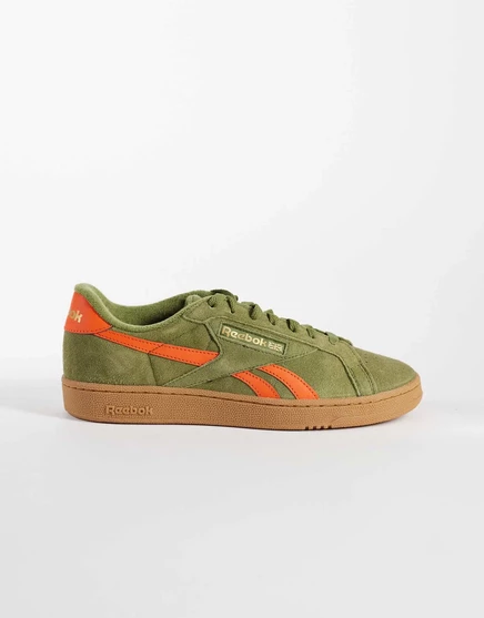 Мужские кроссовки Reebok Club C, зеленые и оранжевые