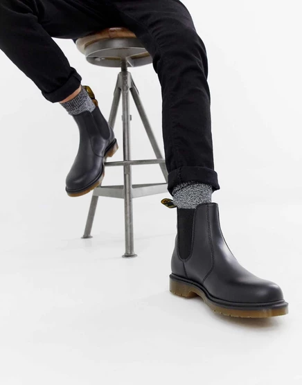 Черные ботинки челси Dr Martens 2976 black