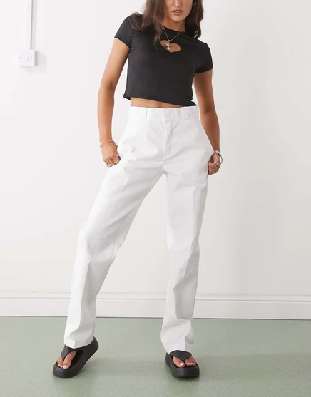 Рабочие брюки Dickies 874 Originals кремового цвета white