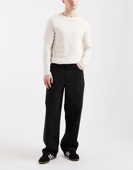 Мужские джинсы ASOS Design Loose Straight, черные