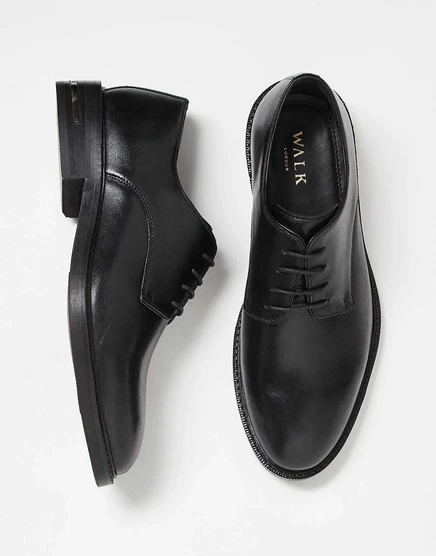 Ботинки Walk London oliver на шнуровке из черной кожи black