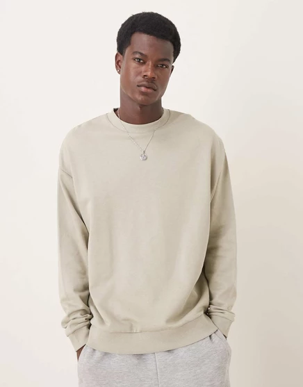  Толстовка ASOS DESIGN бежевая stone