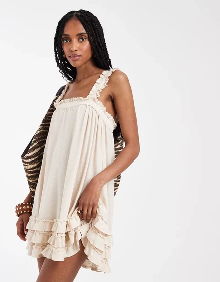 Женская туника Free People Spring Tide безрукавная, чайная