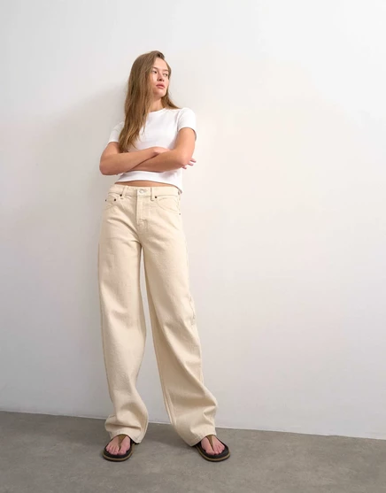 Облегающие джинсы Topshop Cinch с низкой посадкой из натурального