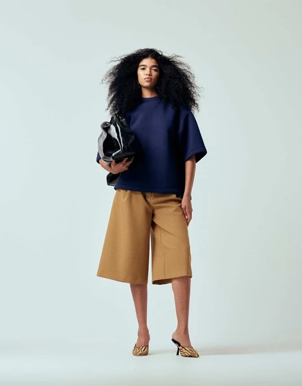 Удлиненные брюки-кюлоты верблюжьего цвета от ASOS DESIGN, сшитые на заказ