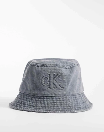 Женская панама Calvin Klein джинсовая, тёмно-серая