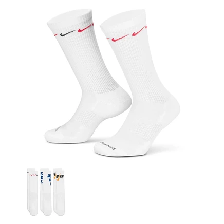 Унисекс носки Nike Training Everyday Plus, 3 пары, белые