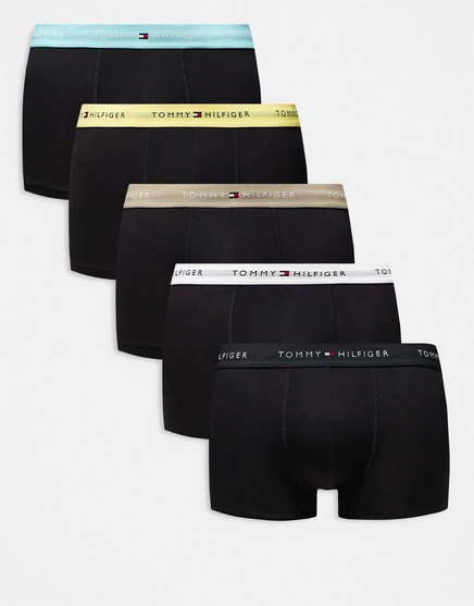 Мужские боксеры Tommy hilfiger 5 шт., черные