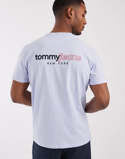 Мужская футболка Tommy Jeans с логотипом DNA, светло-голубая