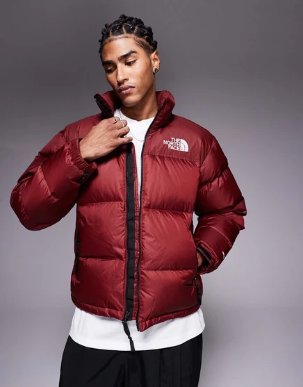 Куртка The North Face 1996 года в стиле ретро от Nuptse бордового цвета burgundy