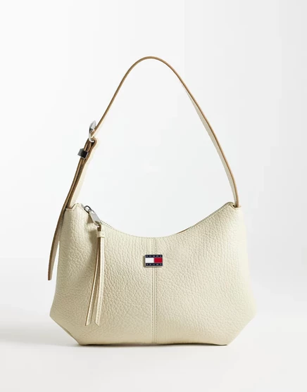 Женская сумка через плечо Tommy Jeans Slouchy City, кремовая