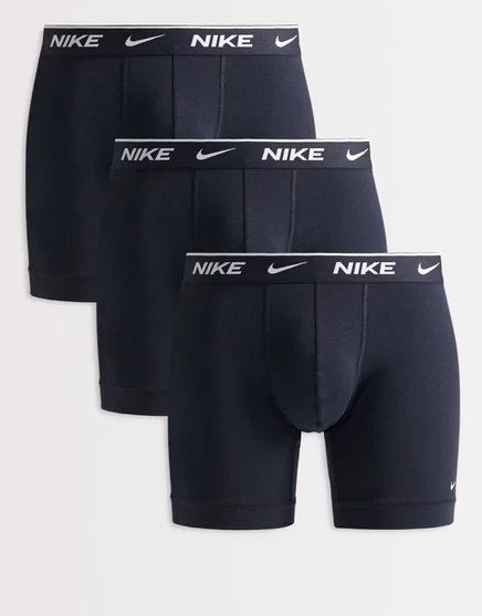 Мужские боксер-брифы Nike Essential Cotton Stretch, 3 шт., черные