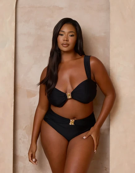 Женский купальный лиф Moda Minx Curve x Alessa, черный