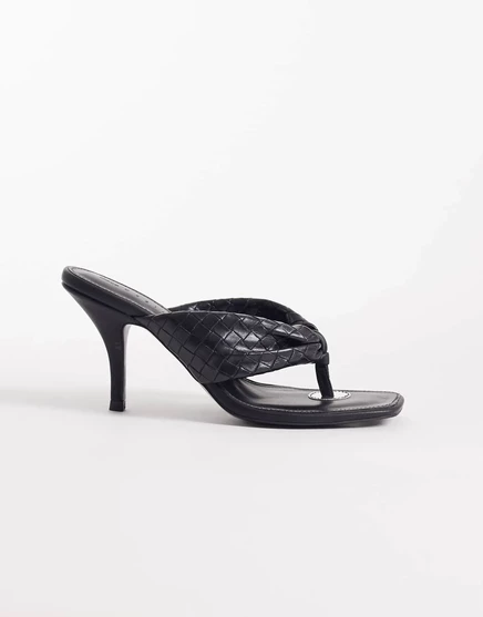 Женские босоножки ASOS Design Hot-stuff на каблуке, черные
