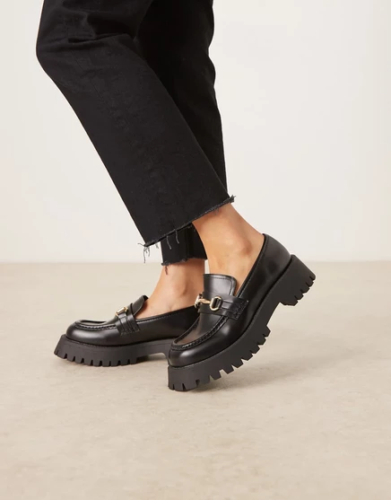 Черные массивные лоферы ASOS DESIGN Masterpiece black